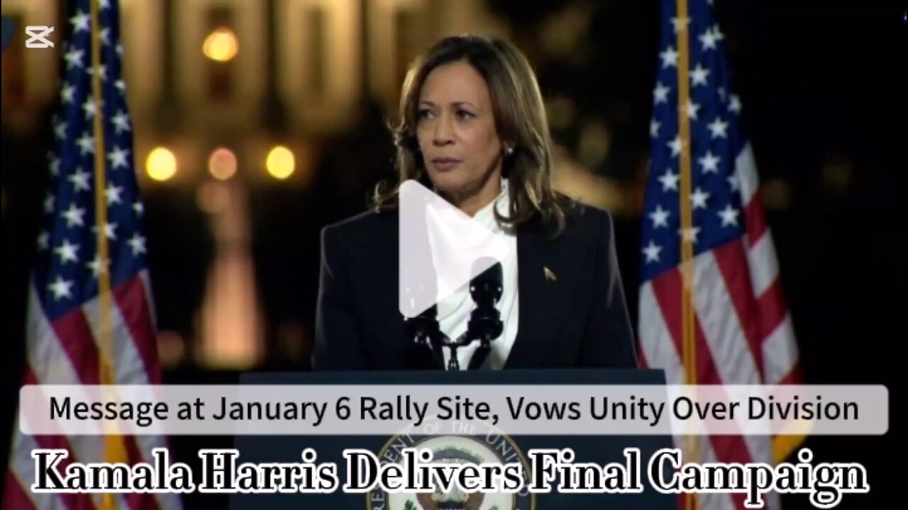 Kamala Harris Delivers Final Campaign, Vows Unity Over Division | CISNewsStudio1s