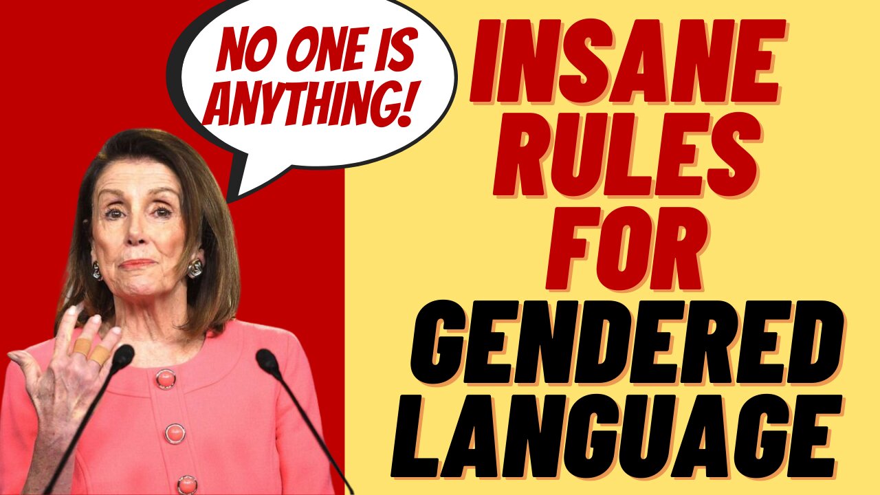 INSANE WOKE PUSH TO BAN GENDERED LANGUAGE IN CONGRESS, ALSO AMEN AND AWOMEN