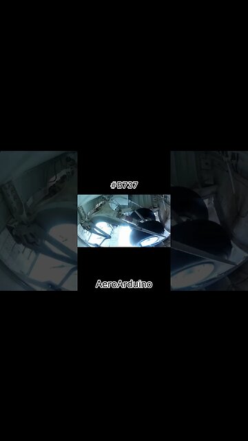 Pilot Decided To Put Camera Inside #B737 Nose Gear #Aviation #Fly #AeroArduino