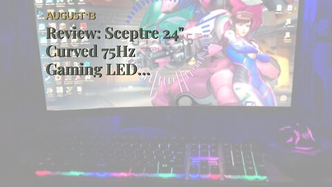 Review: Sceptre 24" Curved 75Hz Gaming LED Monitor Full HD 1080P HDMI VGA Speakers, VESA Wall M...