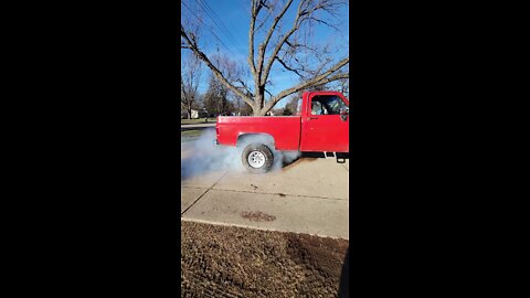 1977 k10 chevy 355 burnout