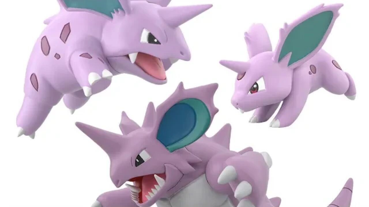 BANDAI POKÉMON SCALE WORLD 1/20 NIDORAN♂,NIDORINO♂& NIDOKING SET