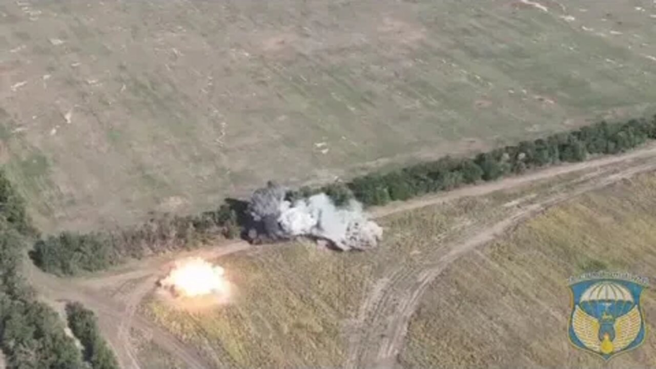 Russian paratroopers destroy the AFU equipment in the Kherson region