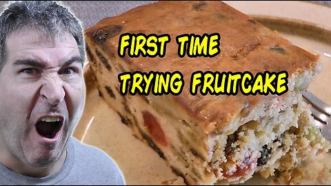 I'm Trying Fruitcake For The First Time! 😮🎄