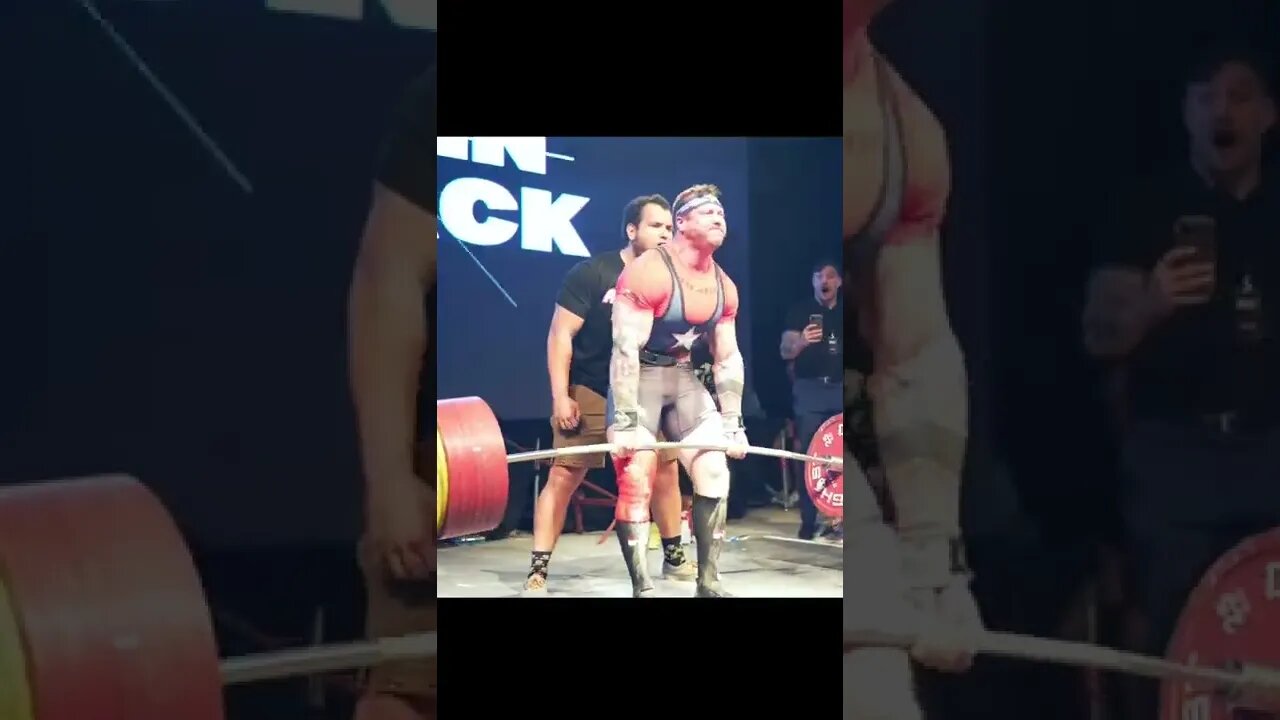 Deadlift de 410kg de JOHN HAACK com peso corporal de 90kg #Shorts