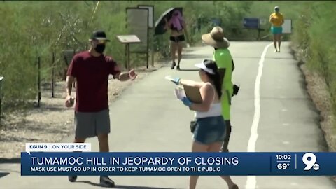 Tumamoc Hill could close if goers don't mask up