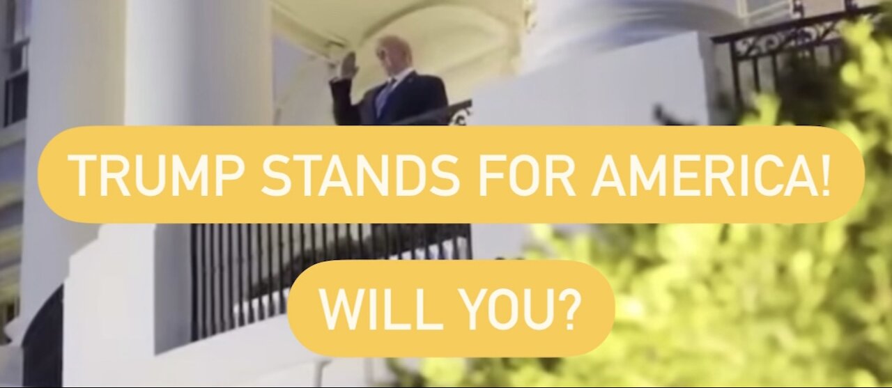 TRUMP STANDS FOR AMERICA! GOAT!