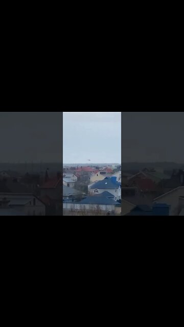 Ukraine War - KA-52 Helicopter over Lubansk during the Ukraine War