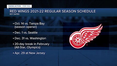 Red Wings announce 2021-22 schedule