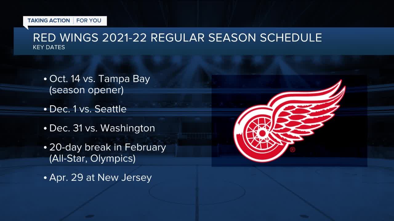 Red Wings announce 2021-22 schedule