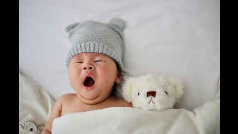 Baby sleep music - White noise for restless babies - 12 hours black screen