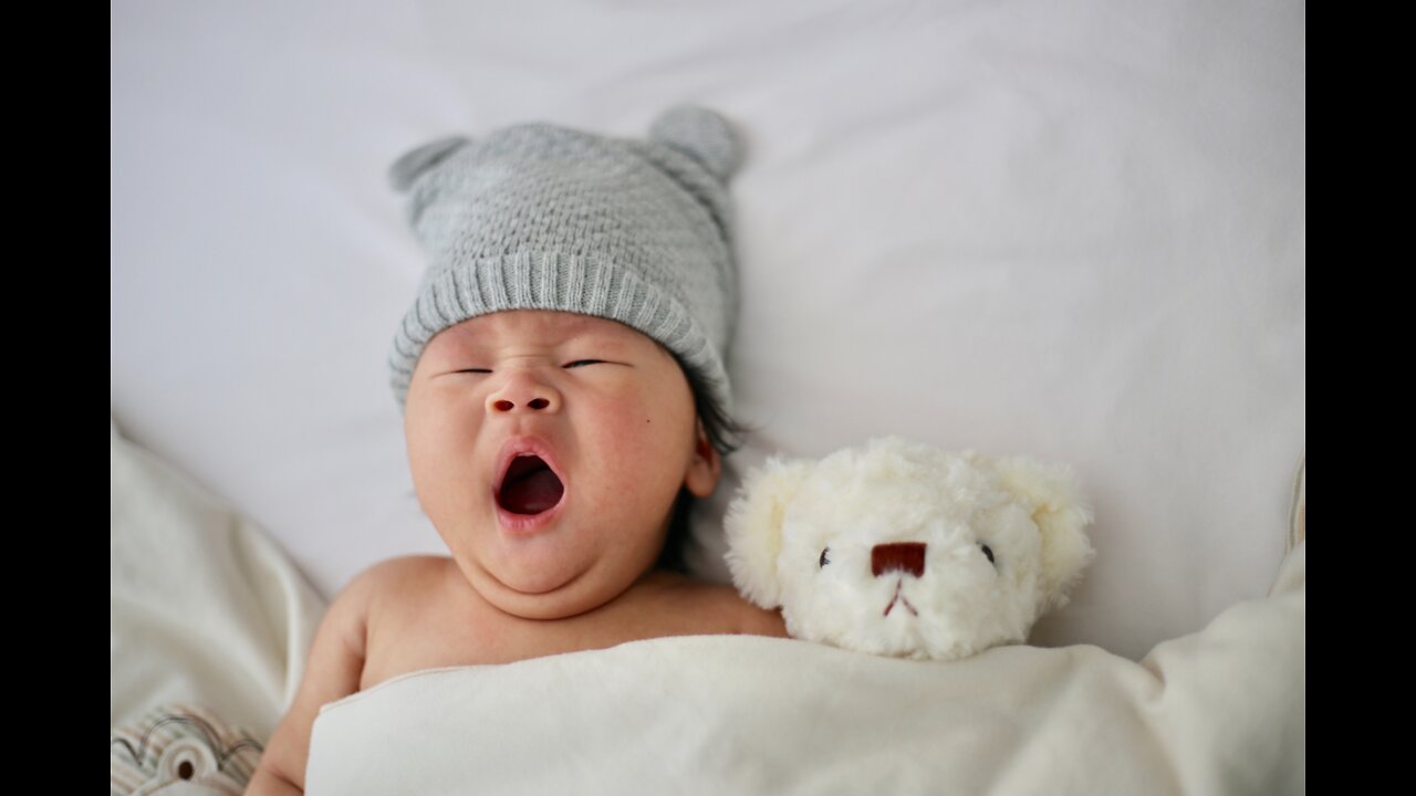Baby sleep music - White noise for restless babies - 12 hours black screen