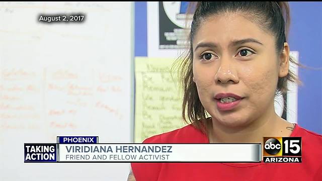 Vigil held for activist killed in Phoenix motorcycle crash