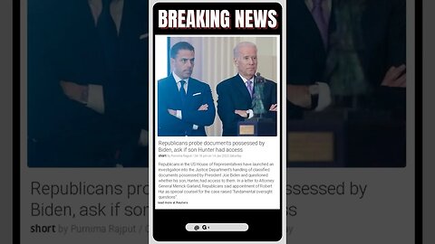 Republicans probe documents possessed by Biden, ask if son Hunter had access