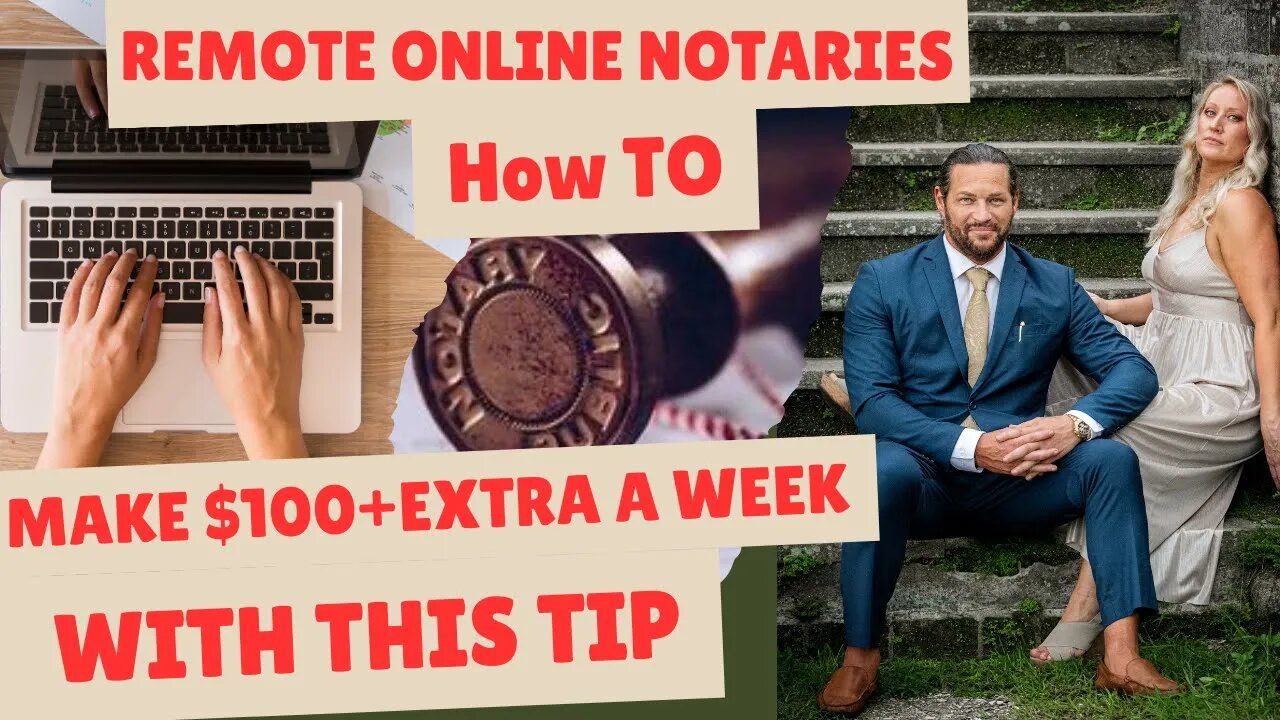 As A Remote Online Notary (RON) I make $100+ EXTRA Per Week With This Secret!