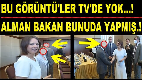 Meğer Alman Bakan Bunu da Yapmış. Bu Görüntüler TV de yok.