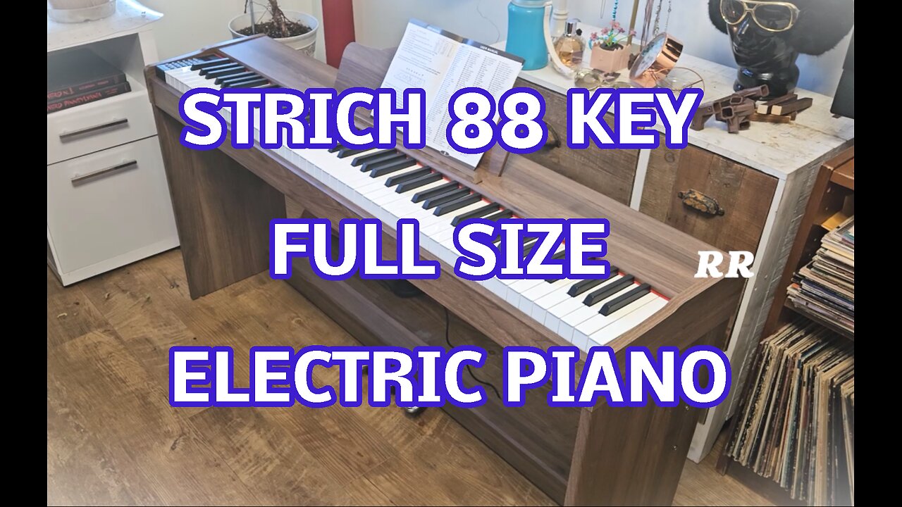 STRICH 88 Key Full Size Electric Piano, Hammer Action Weighted Keys, MIDI