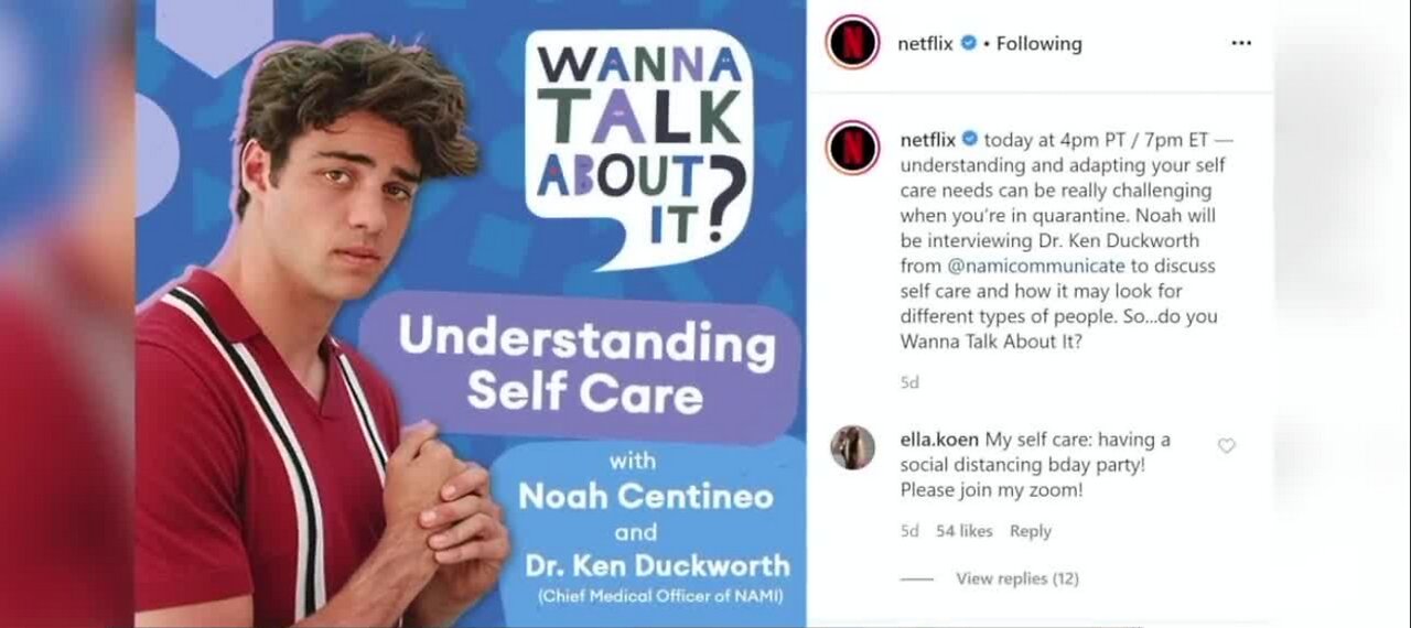 Netflix & Instagram to offer mental health support
