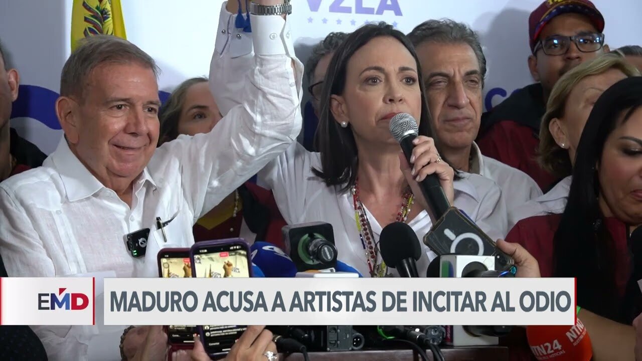 Maduro acusa a artistas venezolanos de llamar al odio