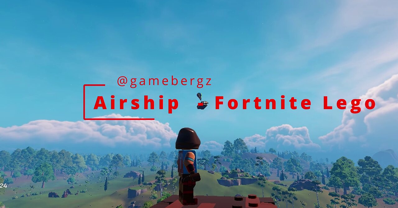 Airship in Survival Mode with easy turning and landing - LEGO Fortnite