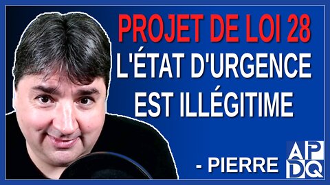 L'état d'urgence est illégitime. Dit Alexandra Pierre