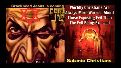 Self Righteous Satanic Christians Cast Stone At Crackhead Jesus While Worshipping Synagogue Of Satan