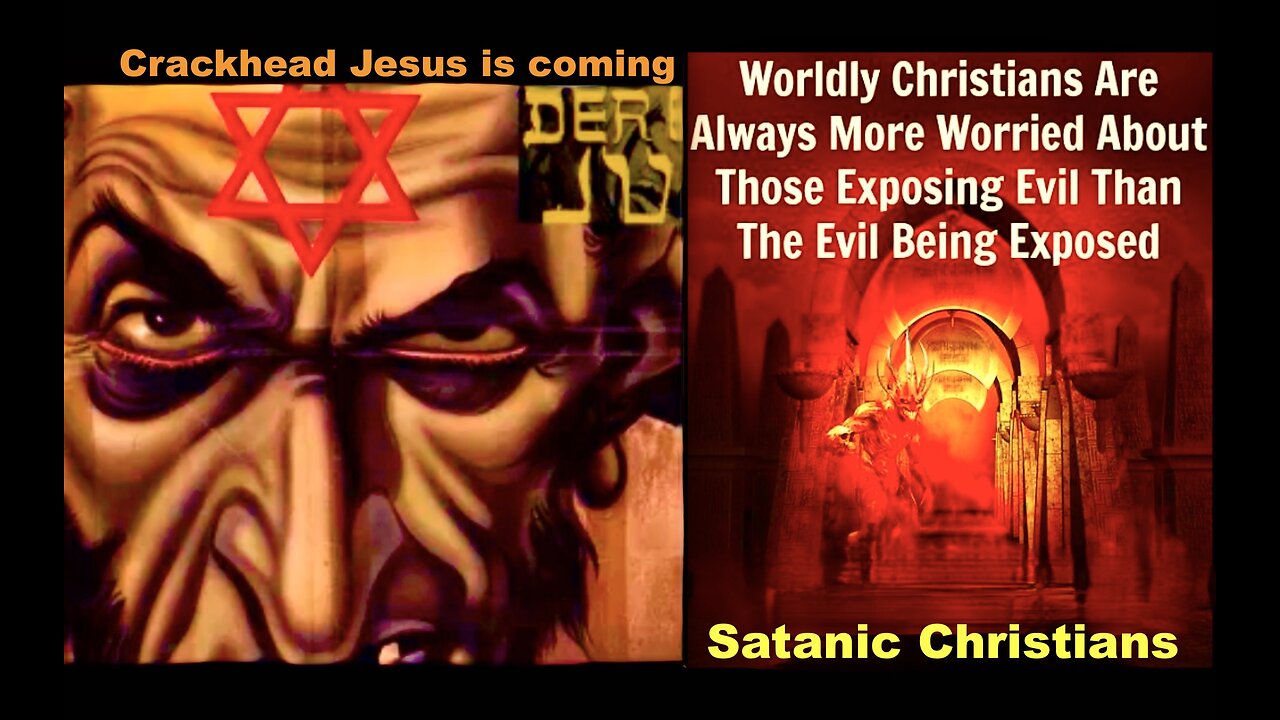 Self Righteous Satanic Christians Cast Stone At Crackhead Jesus While Worshipping Synagogue Of Satan