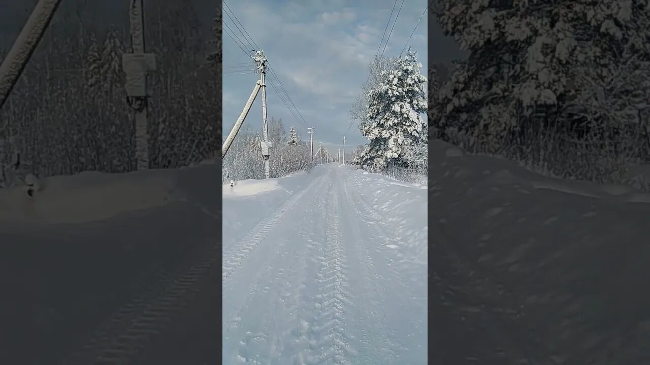 Winter road at My Dacha