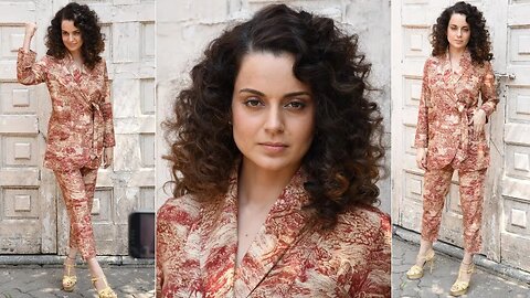 Kangana Ranaut Delivers Her Famous Dialogue From Her Upcoming Film Tejas, Looks Stunning