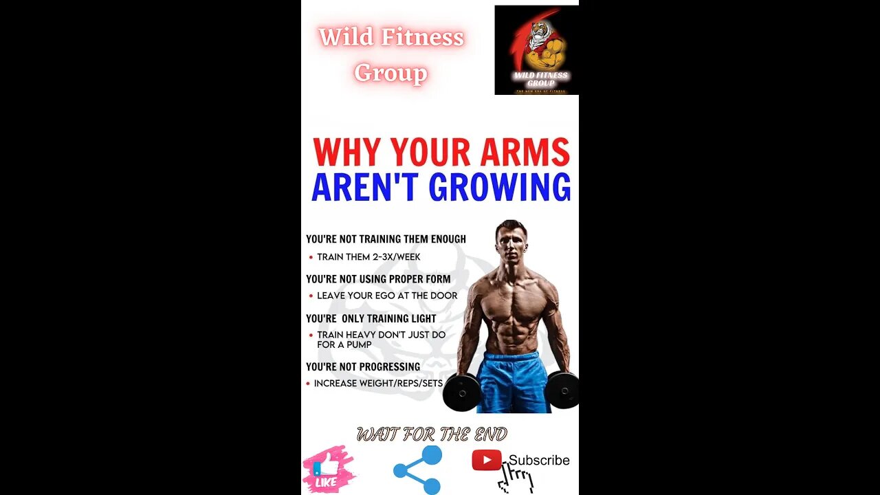 🔥Why your arms aren't growing🔥#shorts🔥#viralshorts🔥#fitnessshorts🔥#wildfitnessgroup🔥