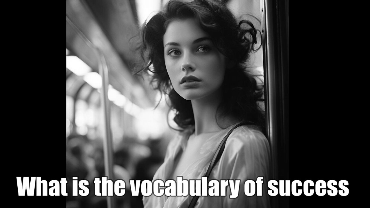 What is the vocabulary of success. Words have power. Understand the power of your vernacular