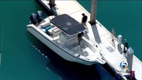 Customs checks out boat towed to shore in Fort Pierce