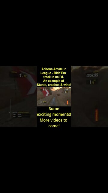 Arizona Amateur League Ride'Em track in nail'd An example of stunts, fails & wins!