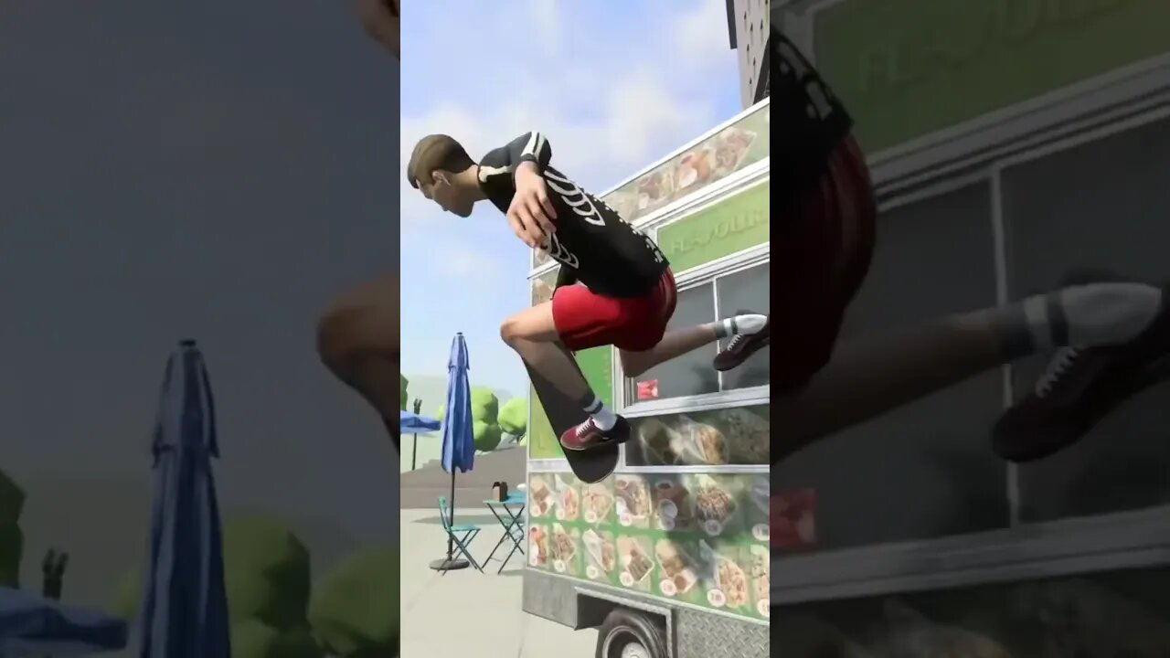 Skating that food truck