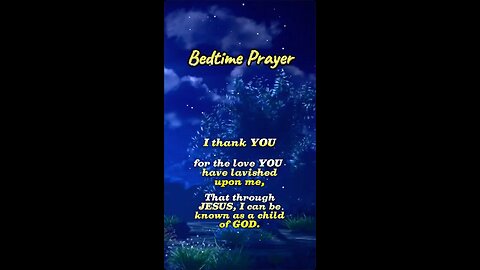 Good Night Prayer!