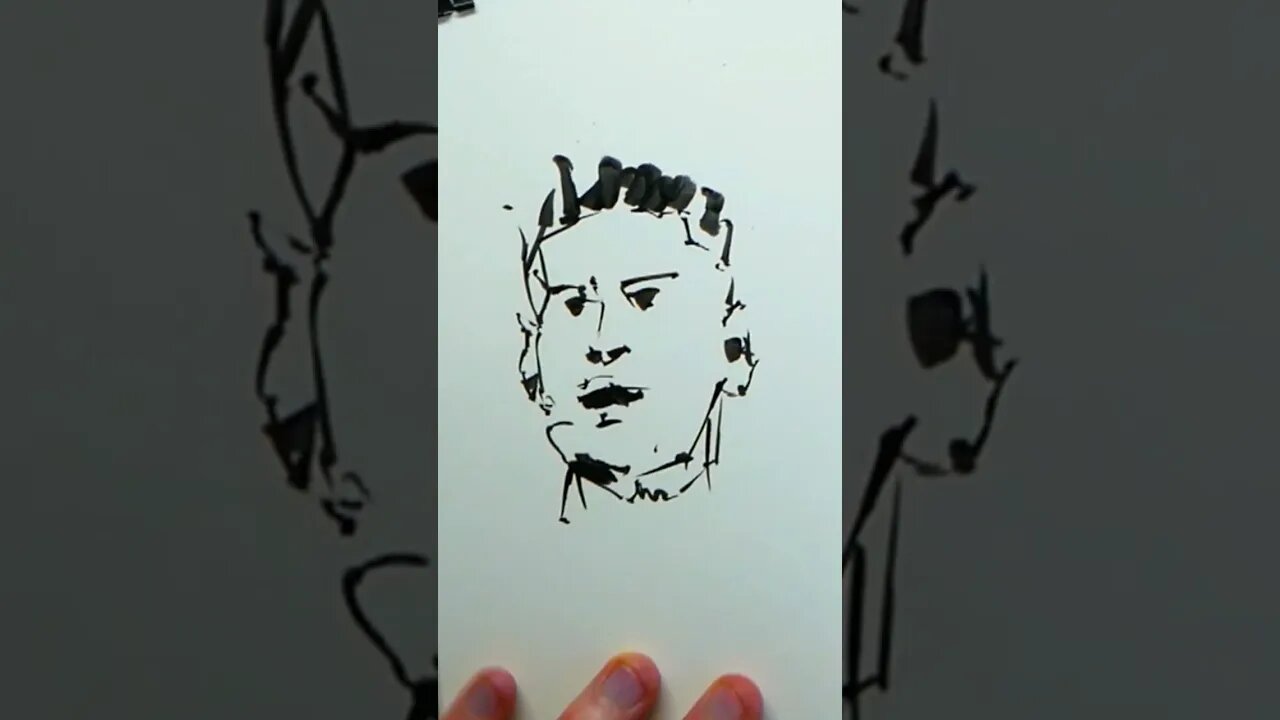 Quick Portraits - Brush Pen and Loose Colour #sketching #arttutorials #sketchbook #drawingtutorial