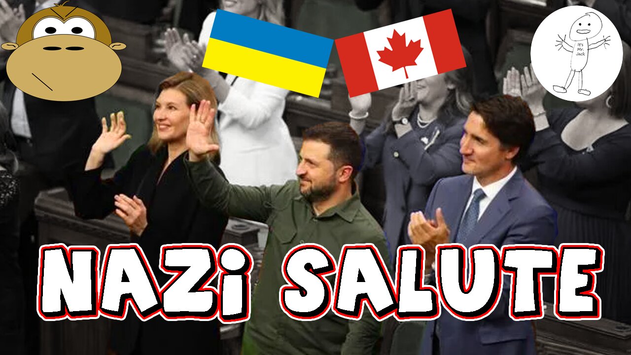 NAZI SALUTE: Zelensky, Trudeau Cheer Actual Literal Nazi - MITAM