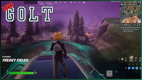 Riding the Train Into Freaky Fields - #fortnite on GOLT