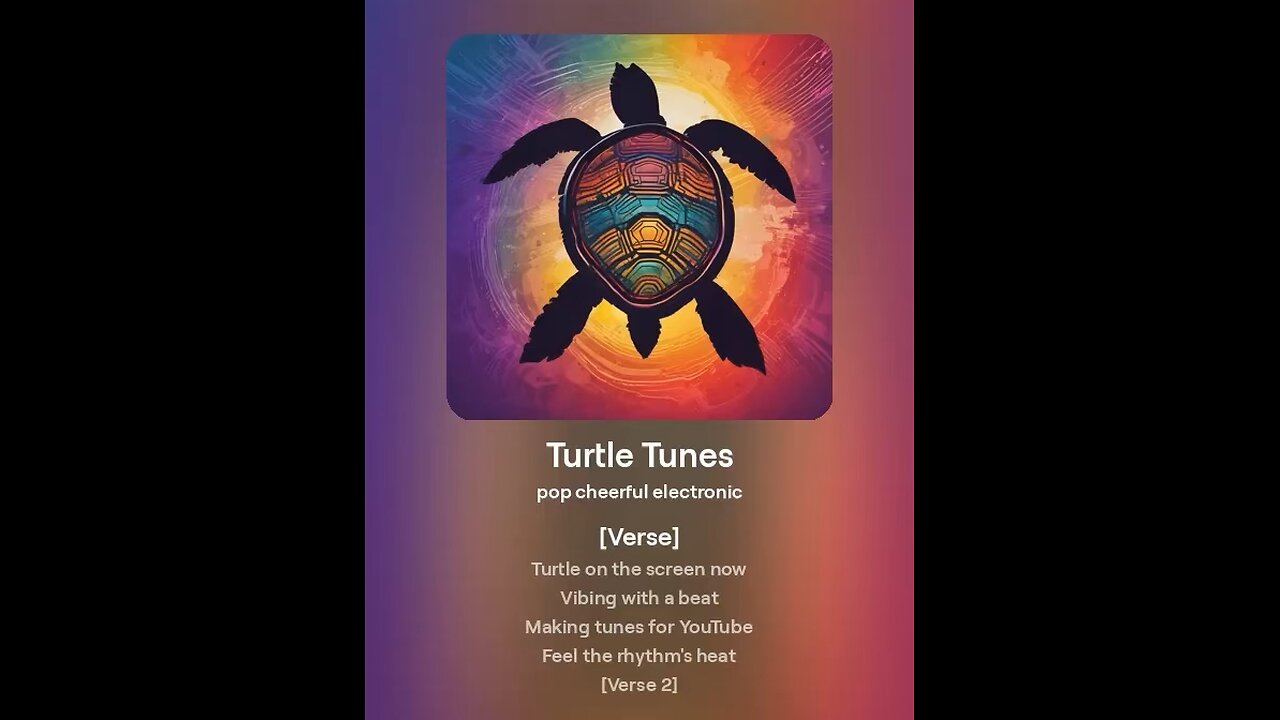 Making Tunes for YouTube as a Turtle Song