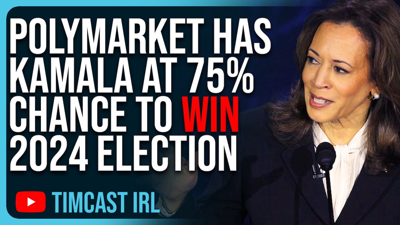 PolyMarket Has Kamala At 75% Chance To WIN 2024 Election