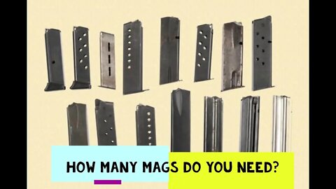 How many magazines do you need for your pistol or rifle?