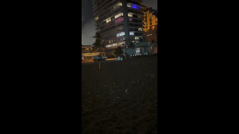 Fort Lauderdale beach at night