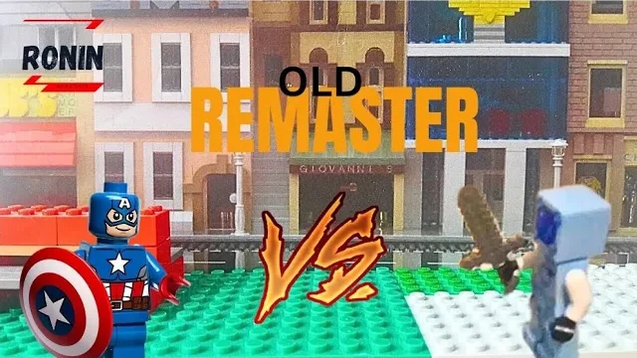 OLD Captain America vs Minecraft Skin Stopmotion