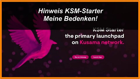 Hinweis zu KSM-Starter und meine Bedenken zu diesem Projekt