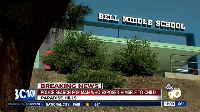 Police searching for man who exposed himself to child in Paradise Hills