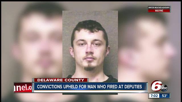 Conviction upheld for man who fired at deputies