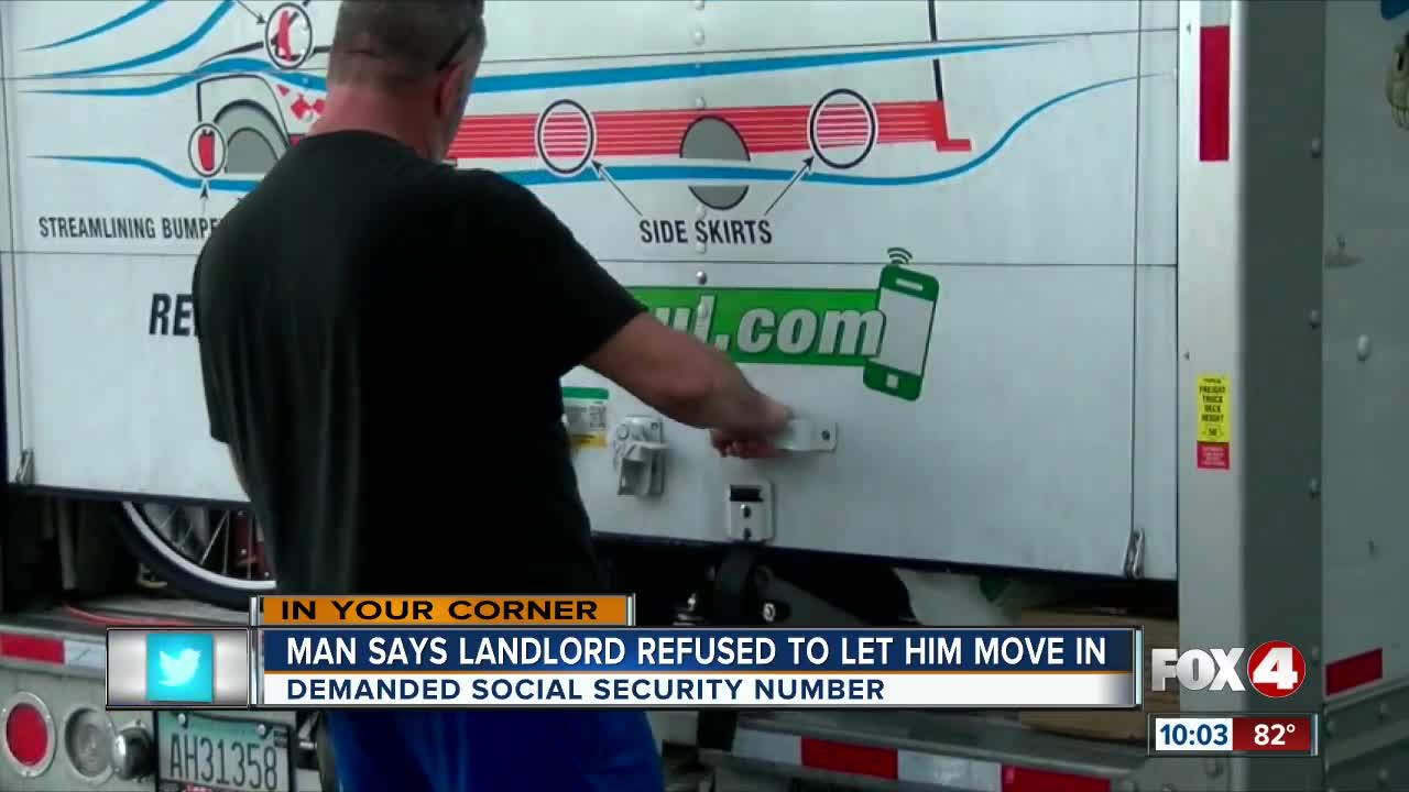 Man and family stranded after landlord won't them move in