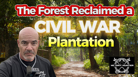 The forest reclaimed a Civil War Plantation. Metal Detecting for lost relics