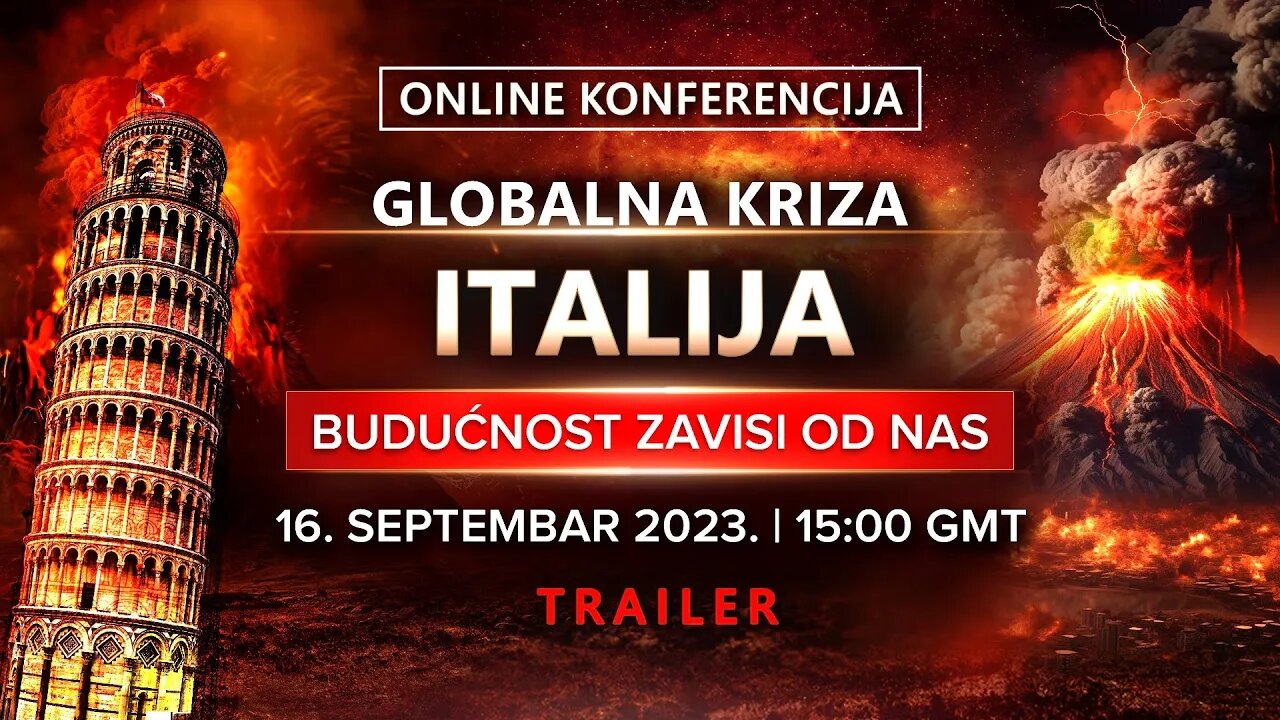 Najava. Online konferencija GLOBALNA KRIZA. ITALIJA. BUDUĆNOST ZAVISI OD NAS