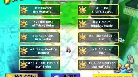 Noki Bay Mission Select - Super Mario Sunshine Walkthrough